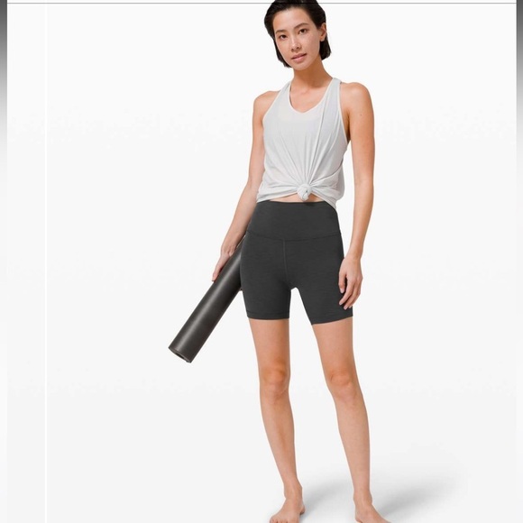 lululemon athletica Wunder Train High Rise Short 8” Heathered Graphite Grey - Picture 14 of 14